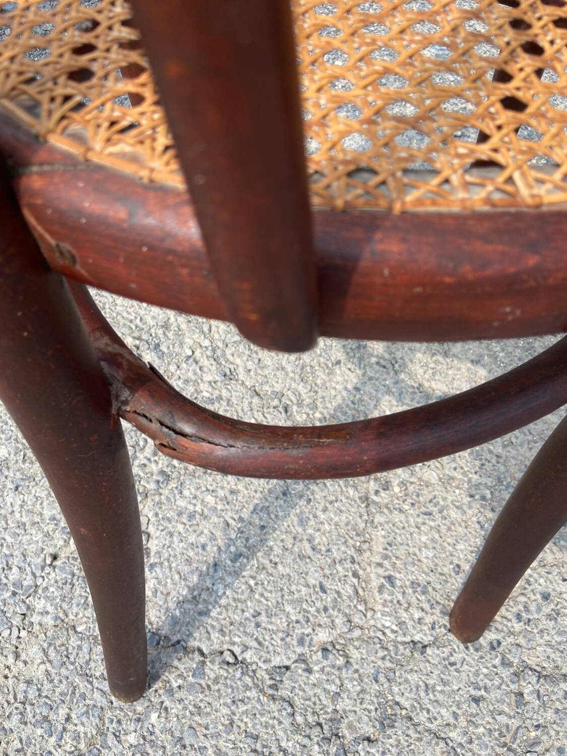 Set of 7 Thonet bistro chairs