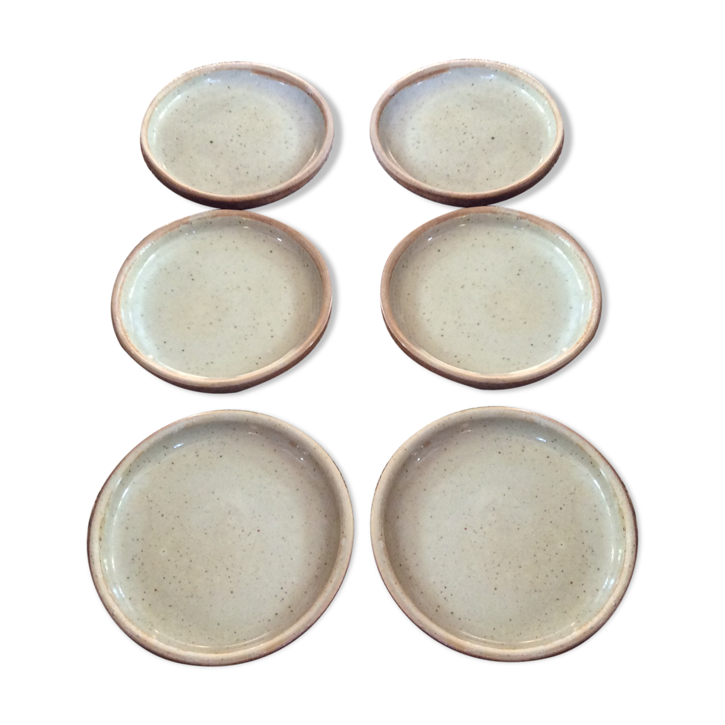 Series of 6 sandstone plates