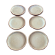 Série de 6 assiettes en grès