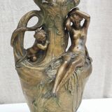 Art-nouveau sculpture signed " hyppolite moreau "