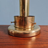 Lampe de table Space Age en laiton et verre transparent, 1960-70