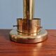 Space Age table lamp in brass and clear glass, 1960-70.