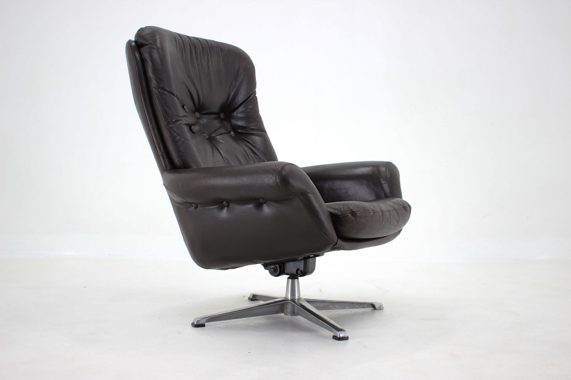 1970's Scandinavian Leather Armchair