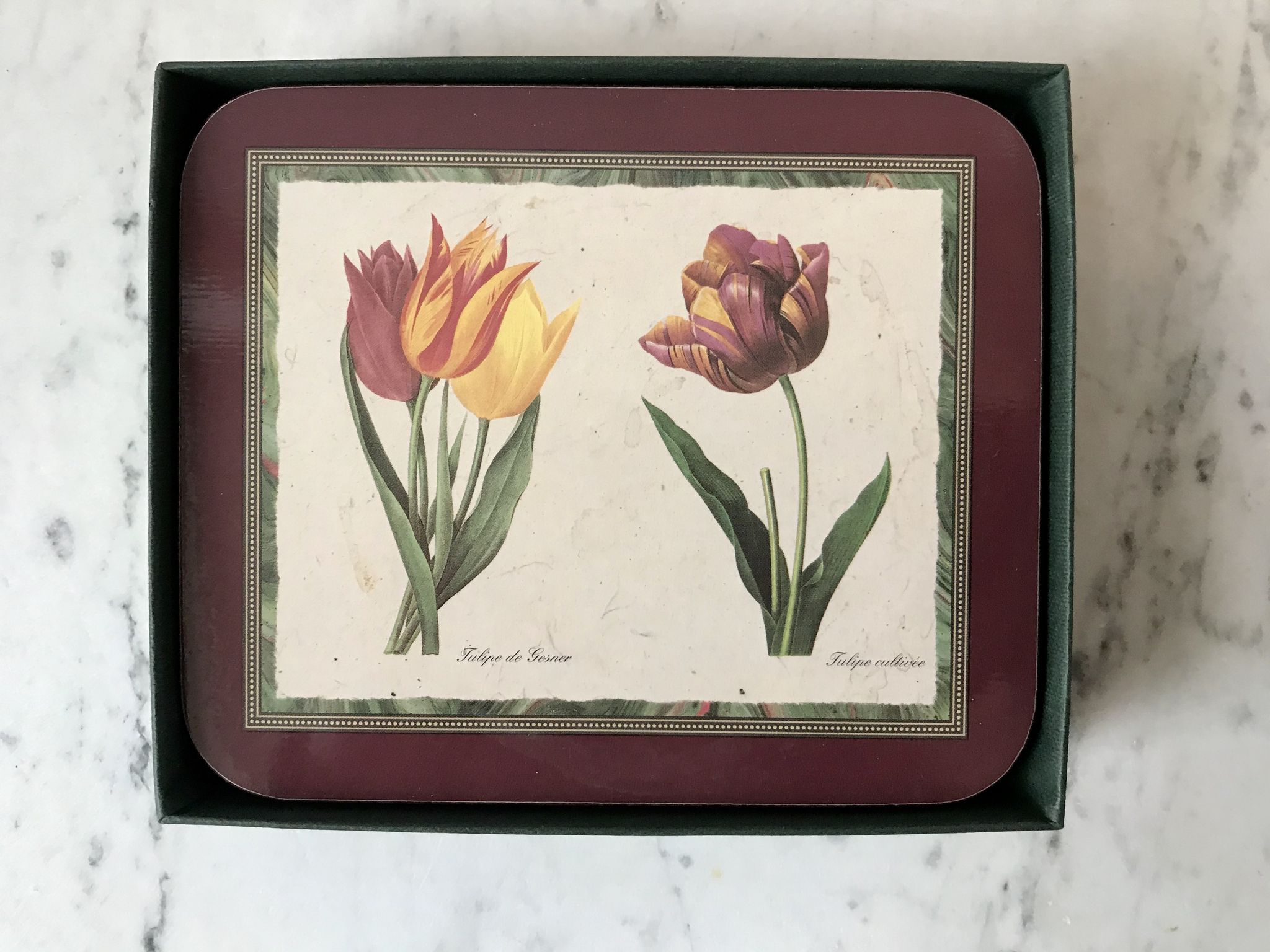 6 coasters Jason Coasters flowers Made in New Zealand (1963)