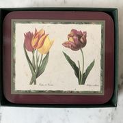 6 coasters Jason Coasters flowers Made in New Zealand (1963)