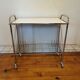 Vintage wheeled service in chrome-plated metal