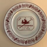 6 plates Limoges Grands Vins de Bordeaux and Châteaux du Médoc