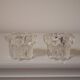 Set of 2 glass candle holders, REIMS