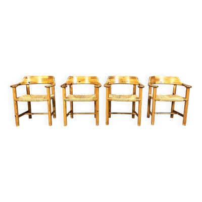 Chaises de salle à manger en pin Rainer Daumiller pour Hirtshals Savvaerk - ensemble
