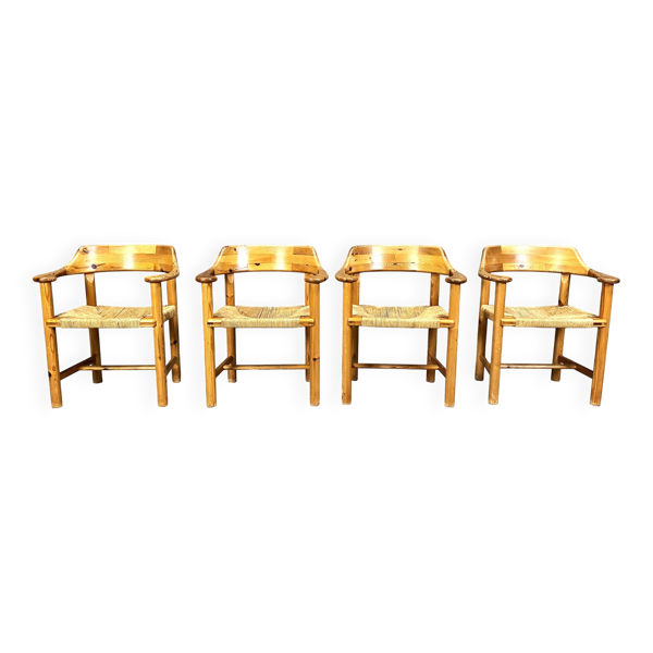 Chaises de salle à manger en pin Rainer Daumiller pour Hirtshals Savvaerk - ensemble