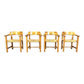 Chaises de salle à manger en pin Rainer Daumiller pour Hirtshals Savvaerk - ensemble