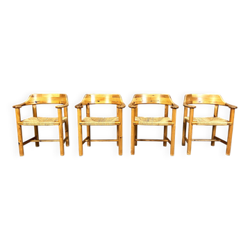 Chaises de salle à manger en pin Rainer Daumiller pour Hirtshals Savvaerk - ensemble