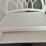 Table de chevet rotin et cannage