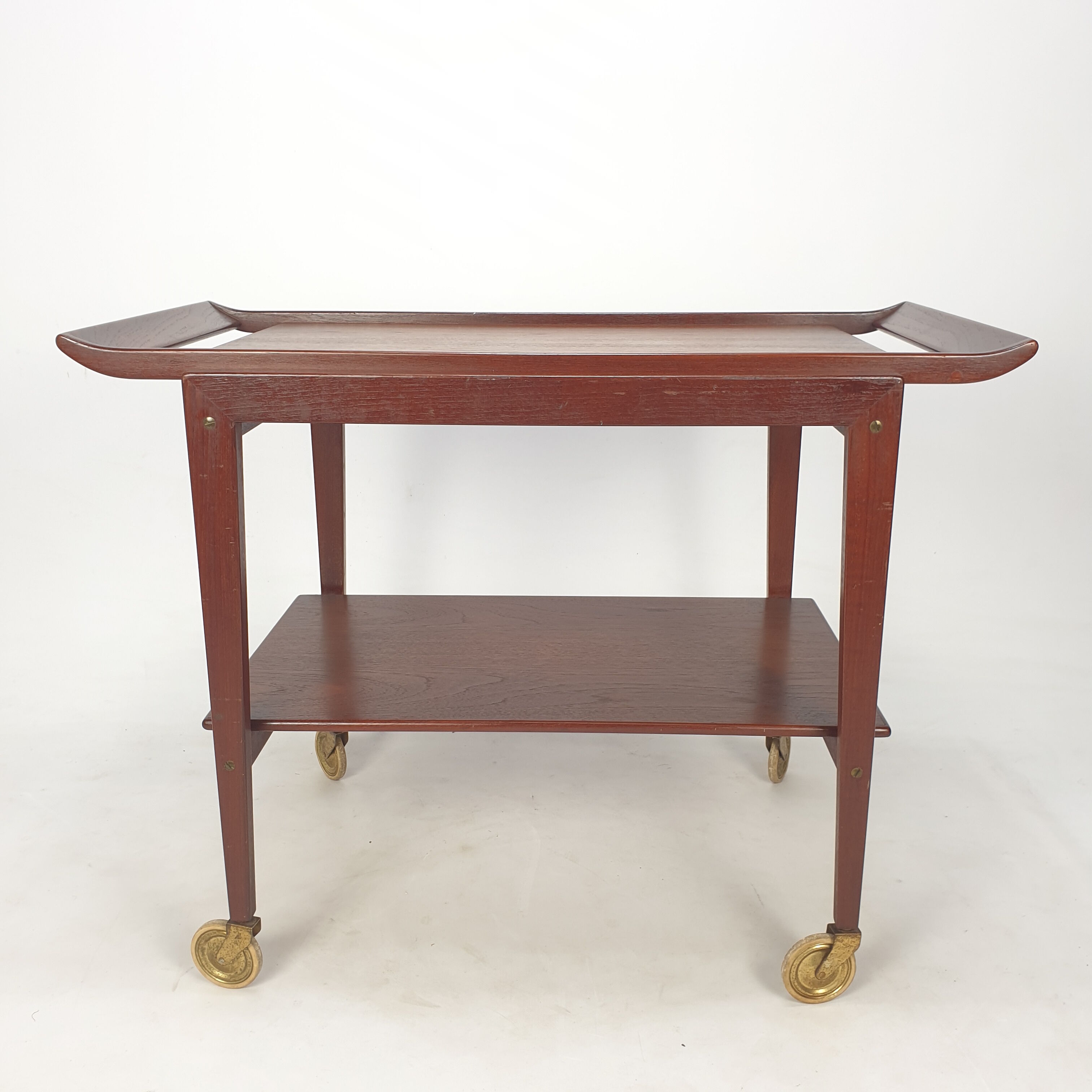 Mid-century italian teak trolley, 1960's