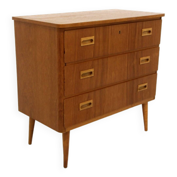 Scandinavian teak chest of drawers, Sweden, 1960
