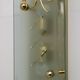 Pair of Mid-Century Modern Italian Crystal and Brass Sconces, 1970s
