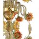Artistic Venetian “Sunflowers” Murano Glass Chandelier