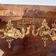 Pair of wall sconces in gilded bronze, Rococo style, Louis XV.