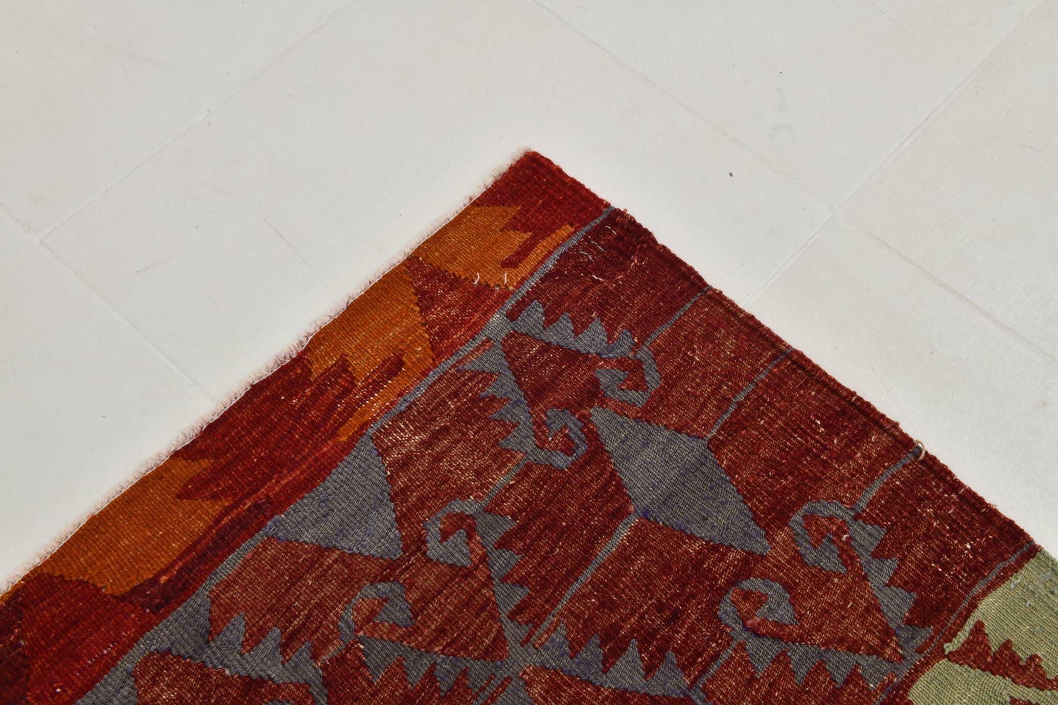 6x12 Orientel Turkish Kilim Rug, 172x369Cm