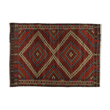 Tapis kilim anatolien fait à la main 252 cm x 172 cm