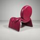 Calypso pink chaise longue by Vittorio Introini for Saporiti, Italy, 1970.