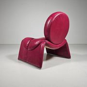 Calypso pink chaise longue by Vittorio Introini for Saporiti, Italy, 1970.