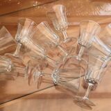 Set 11 vintage wine glasses