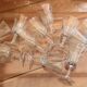 Set 11 vintage wine glasses