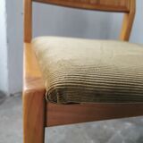 Pair of velvet chairs and canning