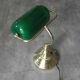 Green Glass Bankers Lamp