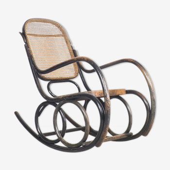 Classic Thonet bentwood rocking chair by Ton, 1950