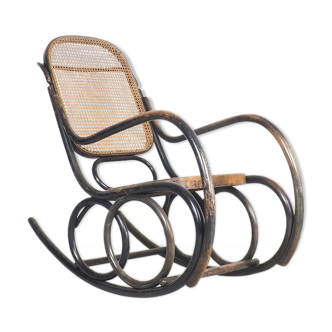 Classic Thonet bentwood rocking chair by Ton, 1950