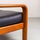 Vintage Two-Seater Teak and Leather Sofa by Olsen & Laursen, 1980s