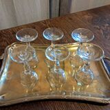 6 liqueur glasses