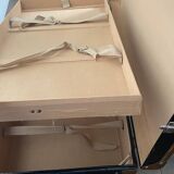 Malle Cabin Mid-Century Fibre Vulcanised / Beige Leather / Metal