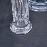 Set of 3 Daum crystal vases model Cythère from the 80s