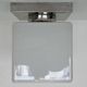 Ceiling lamp / flush mount 'Bauhaus in chrome and glass, 1930s
