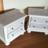 Solid oak bedside