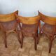 Ensemble de trois chaises bistrot Baumann
