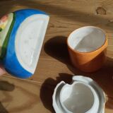 Retro ceramic barbotine kitchen set