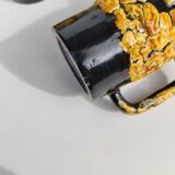 Rare ceramic beer service from Vallauris, created by LUC. 1960s.