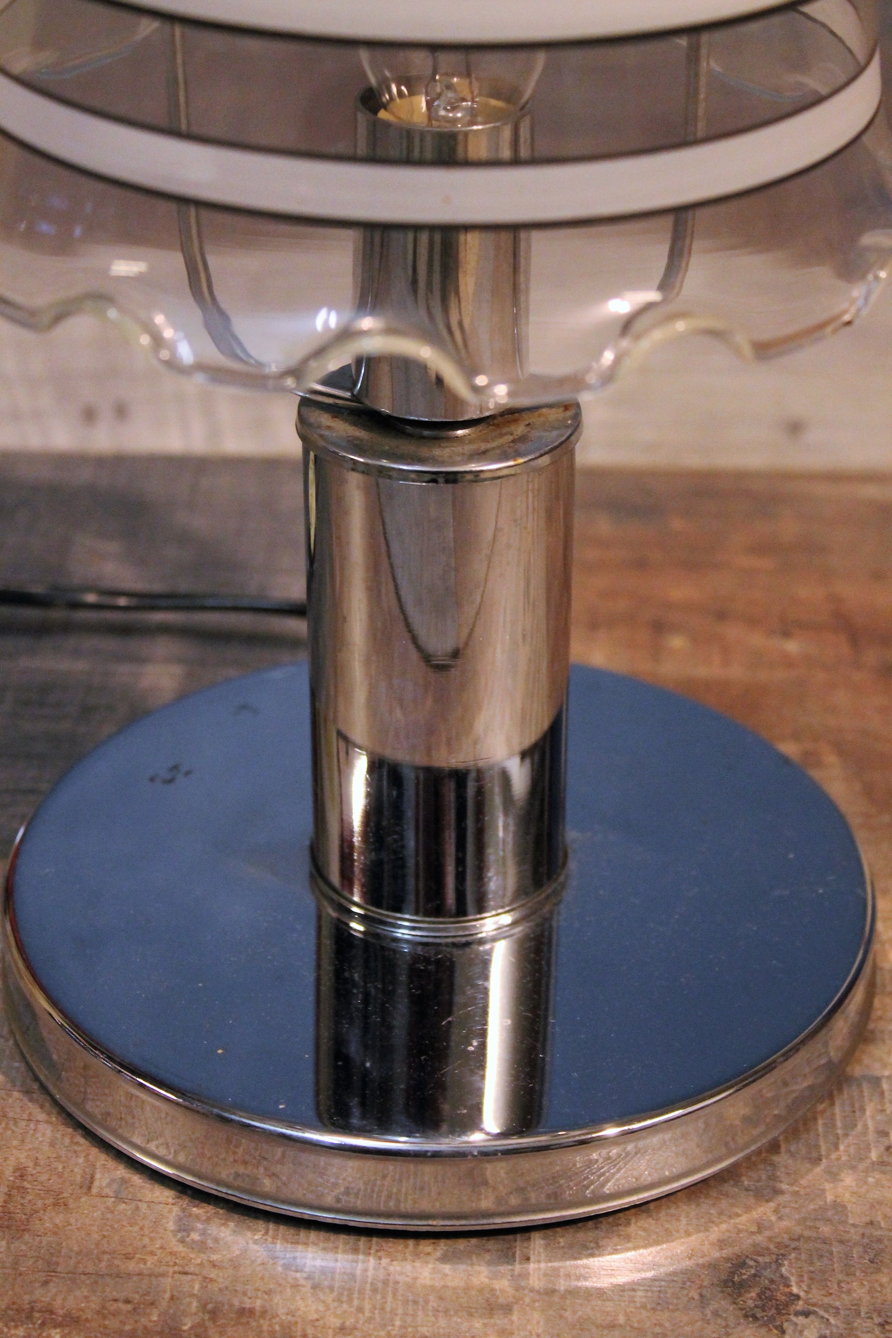 Metal and glass lamp 1960