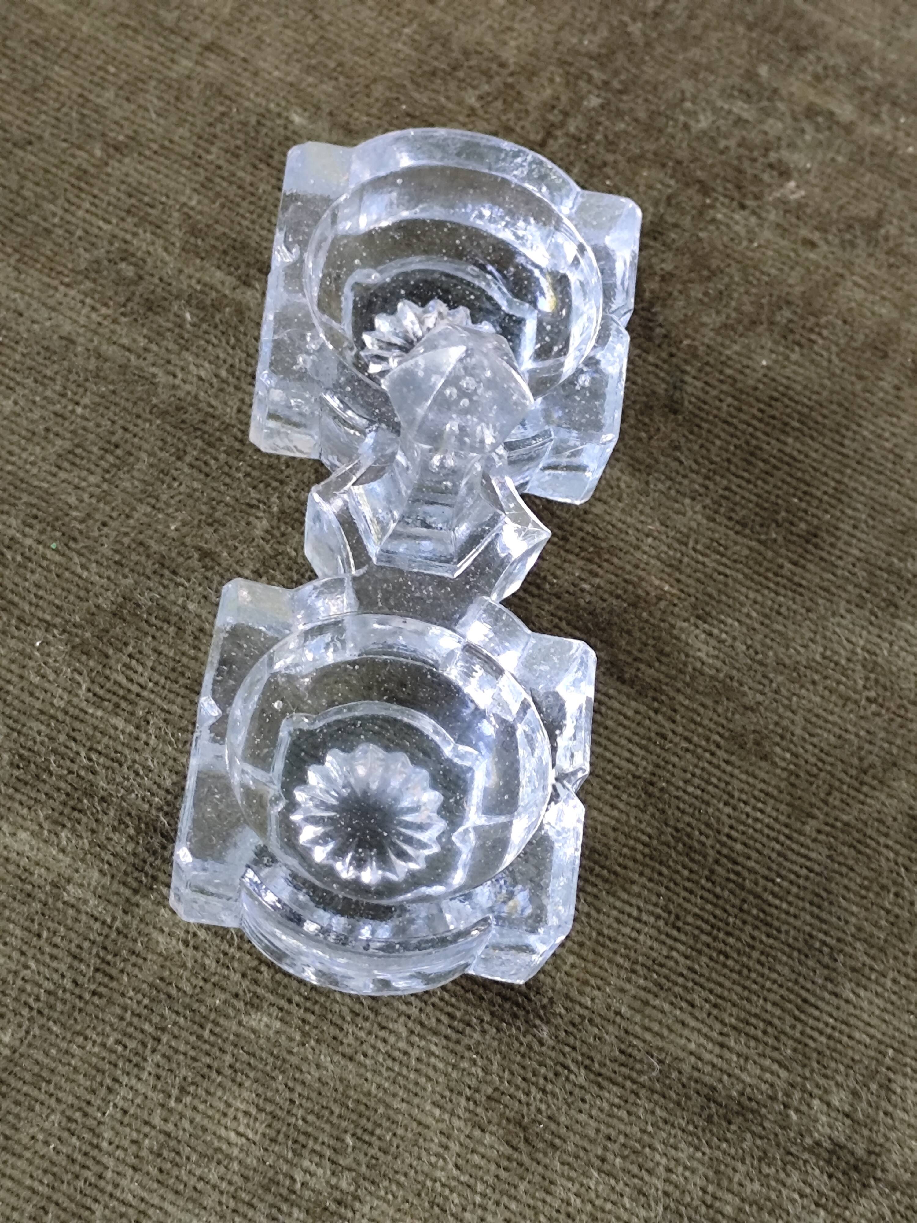 Antique Vintage Glass Salt and Pepper Shakers