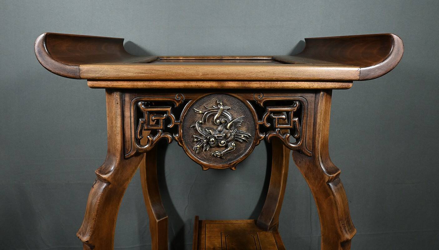 Large Asian Stool in the Viardot style – Late 19th century