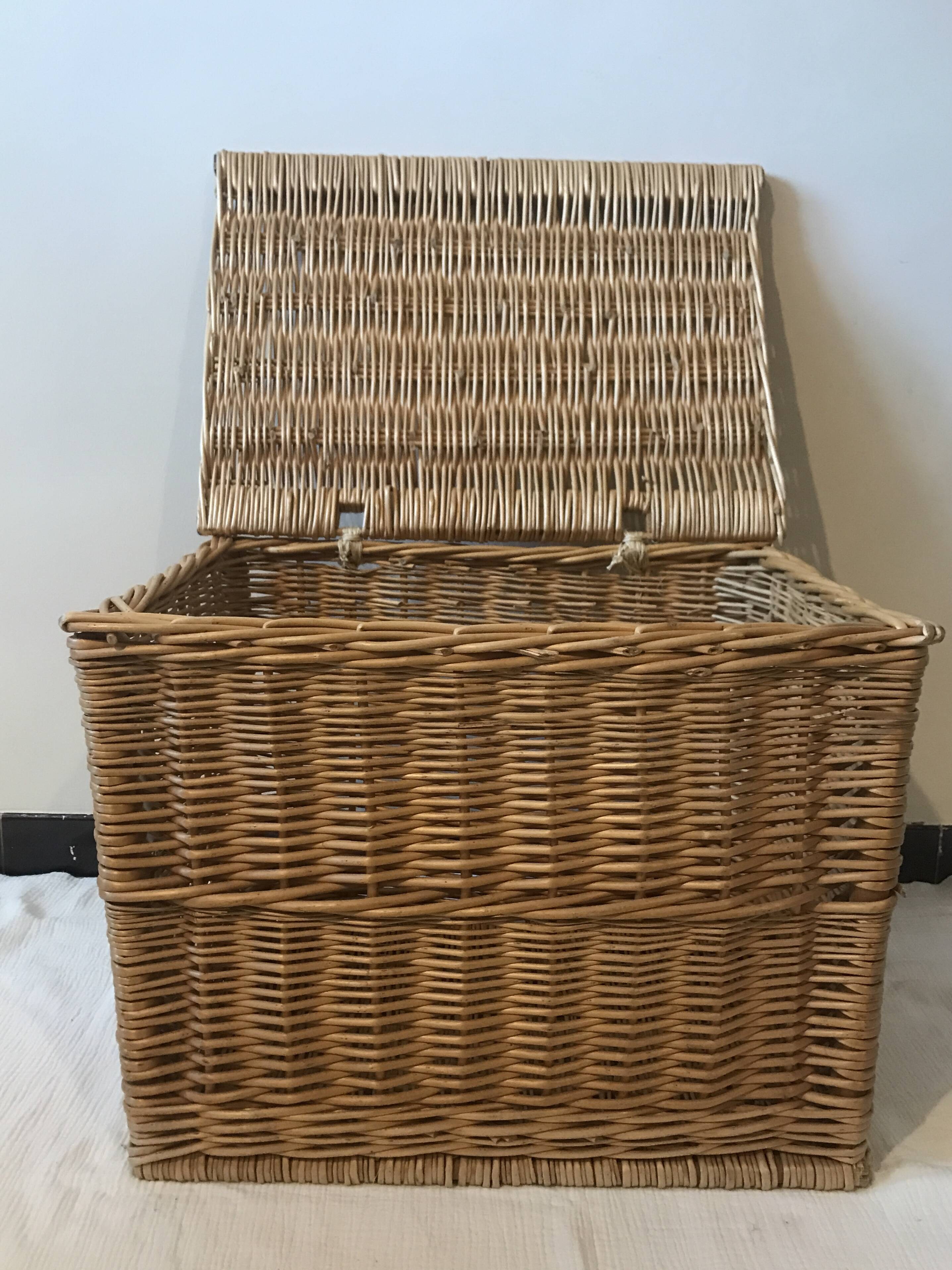 Wicker toy box