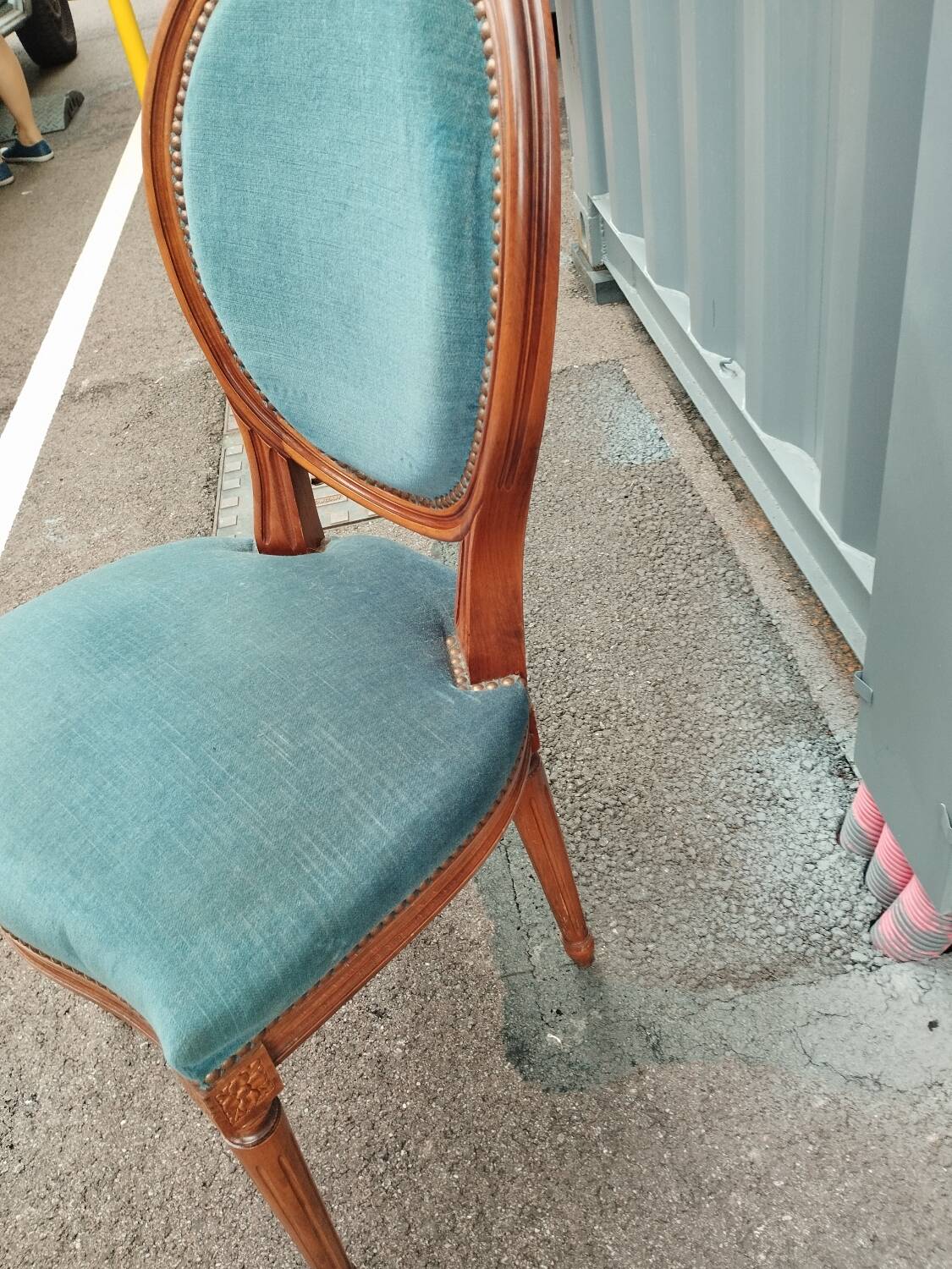 Pair of antique Louis XVI style chairs