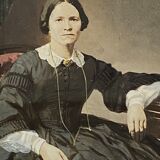 Enhanced photography - Alexandre Bertrand (1822-1889)- Golden frame - Circa 1865