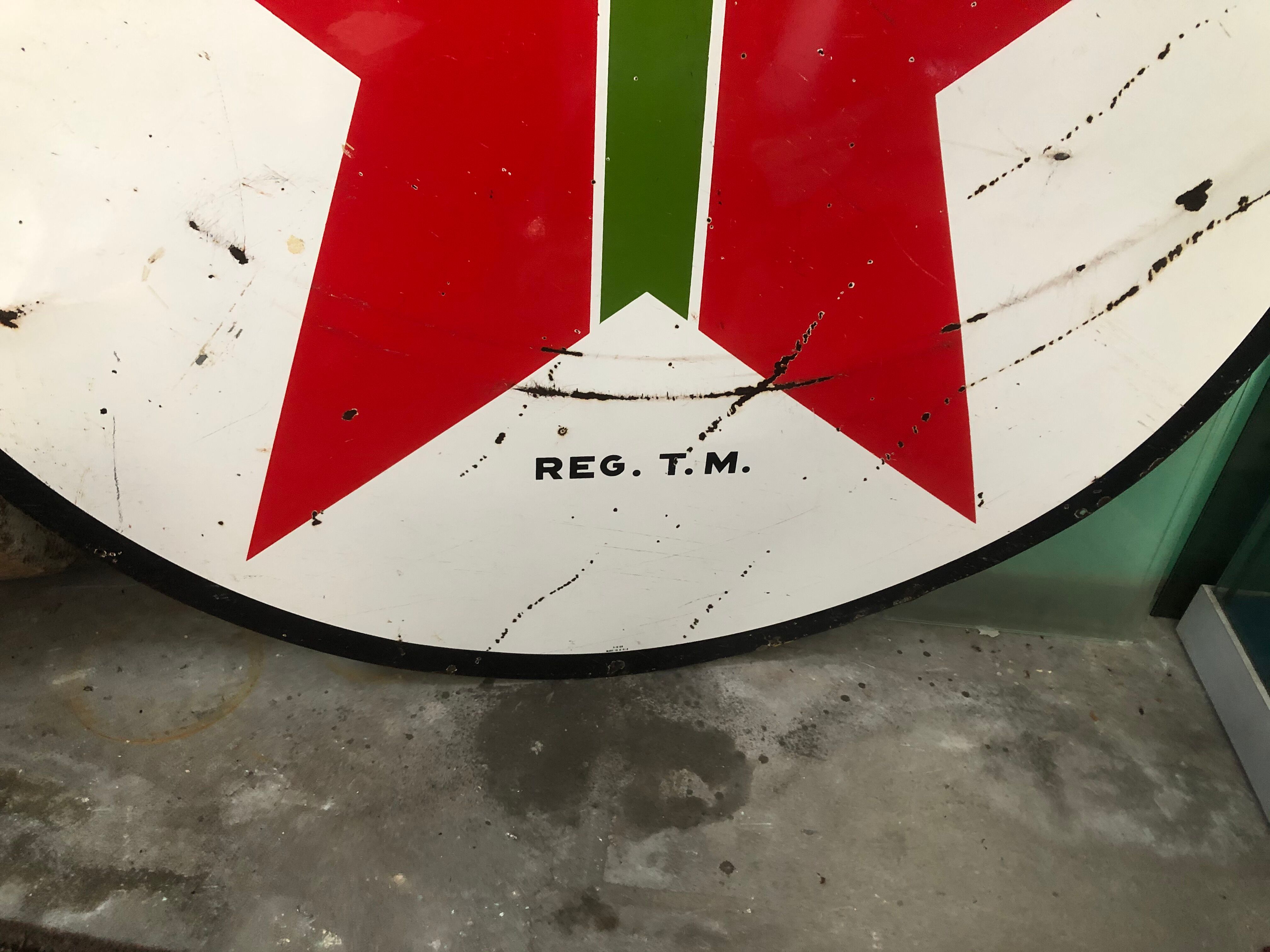 US texaco advertising plate from 1958