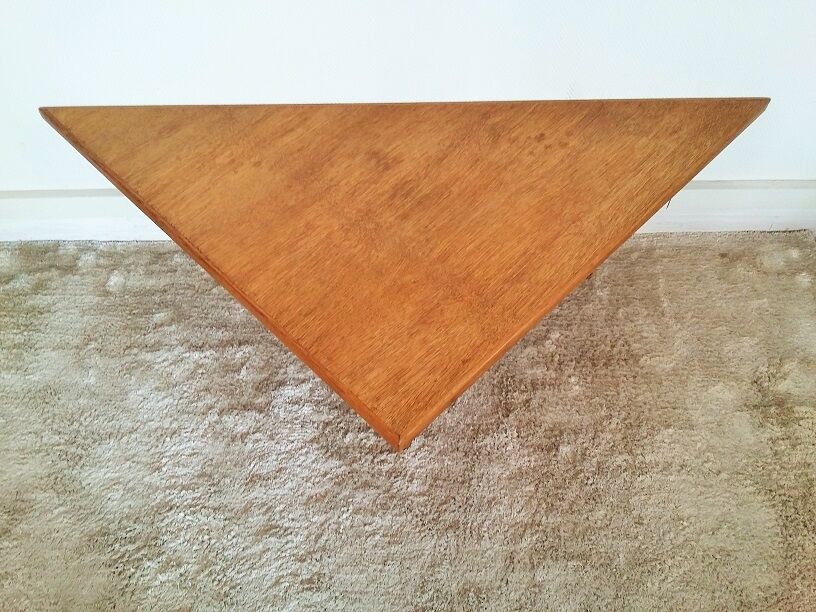 Oak tripod angle low table