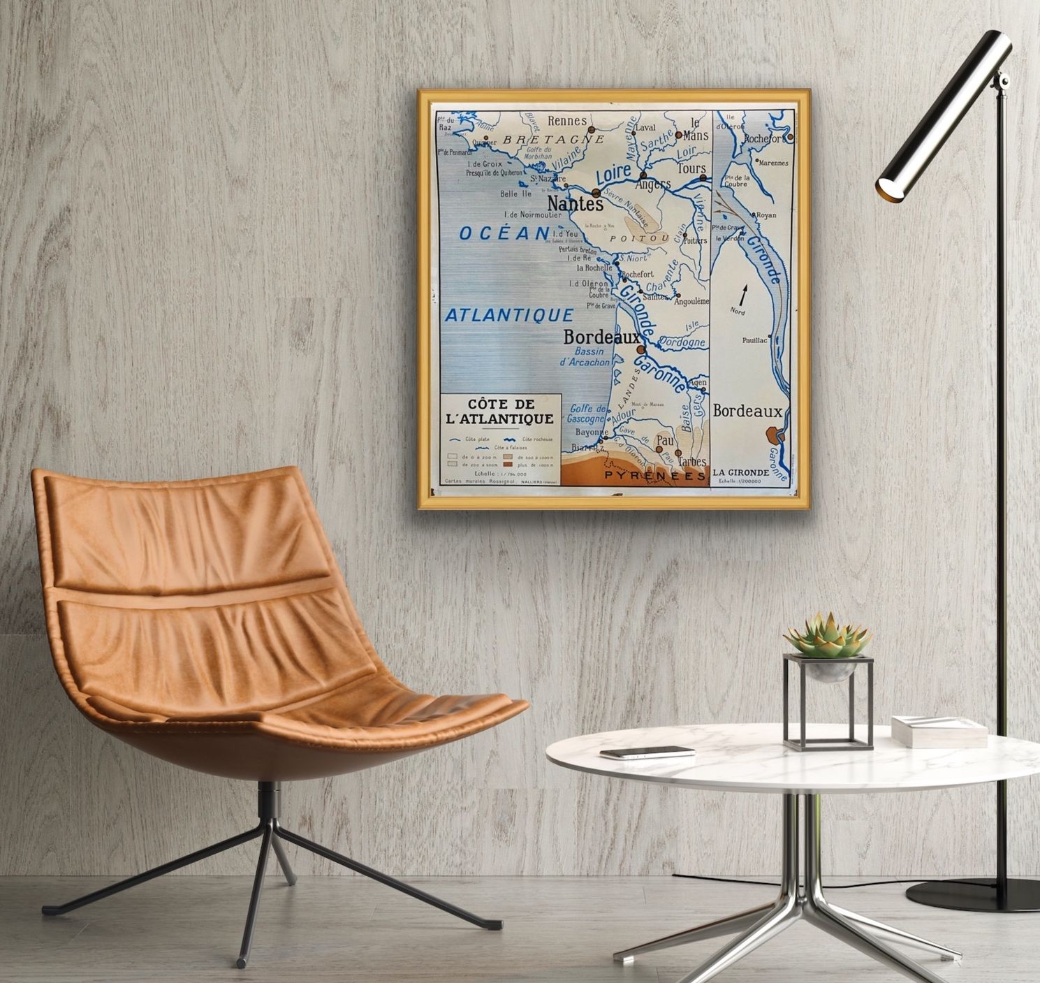 Rossignol school map France Atlantic coast